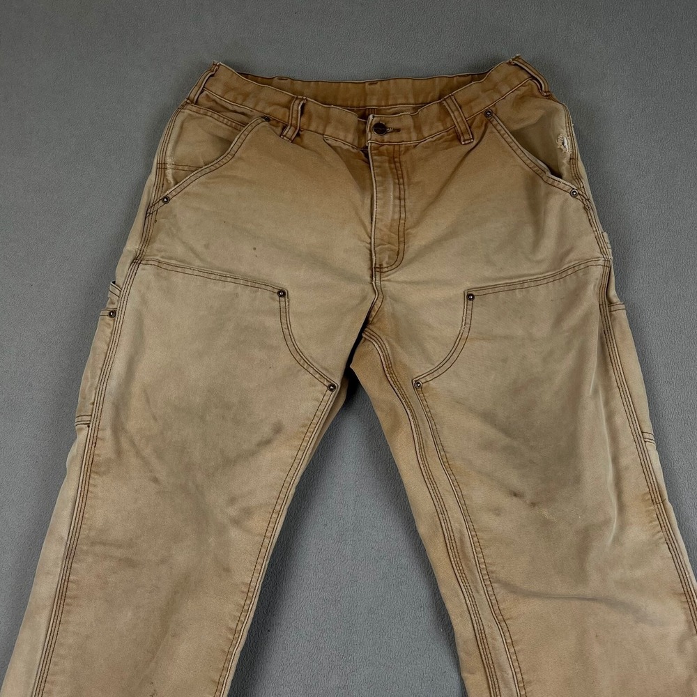 Carhartt Tan Brown Cargo Work Pants - Picture 16 of 16